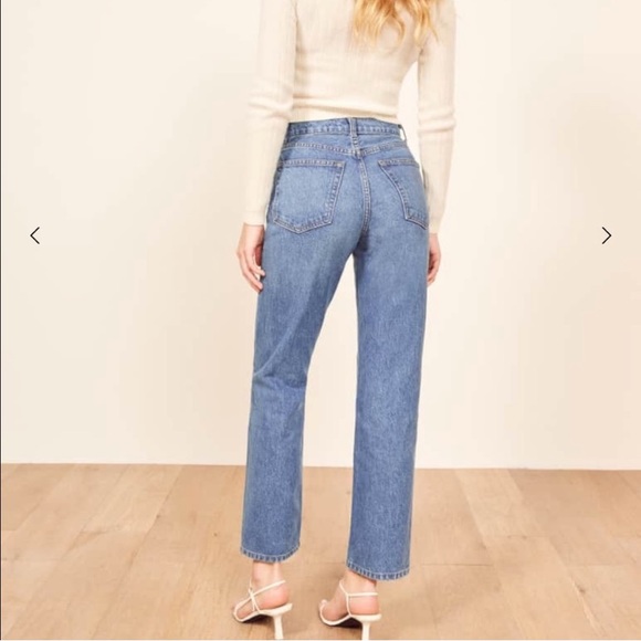 Reformation Blue High Rise Women Jeans - Picture 2 of 4